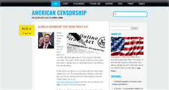 Desktop Screenshot of americancensorship.org